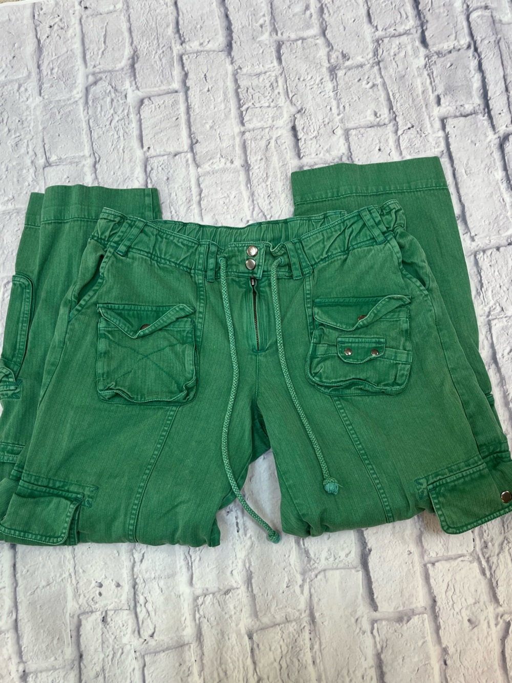 Free People green Cargo Utility Pants M - Picture 3 of 9